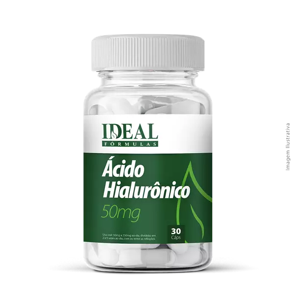 Ácido Hialurônico 50mg 30 Cápsulas