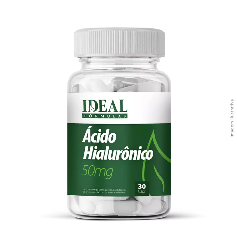 Ácido Hialurônico 50mg 30 Cápsulas