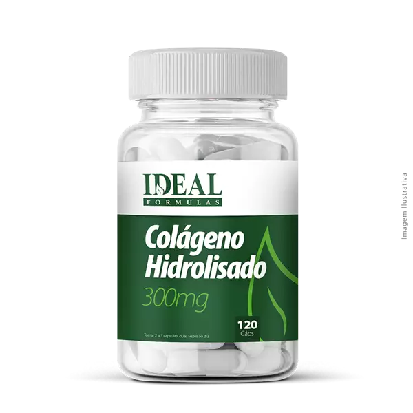 Colágeno Hidrolisado 300mg 120 Cápsulas