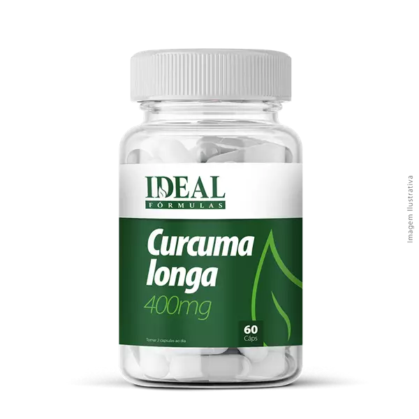 Curcuma longa 400mg 60 Cápsulas