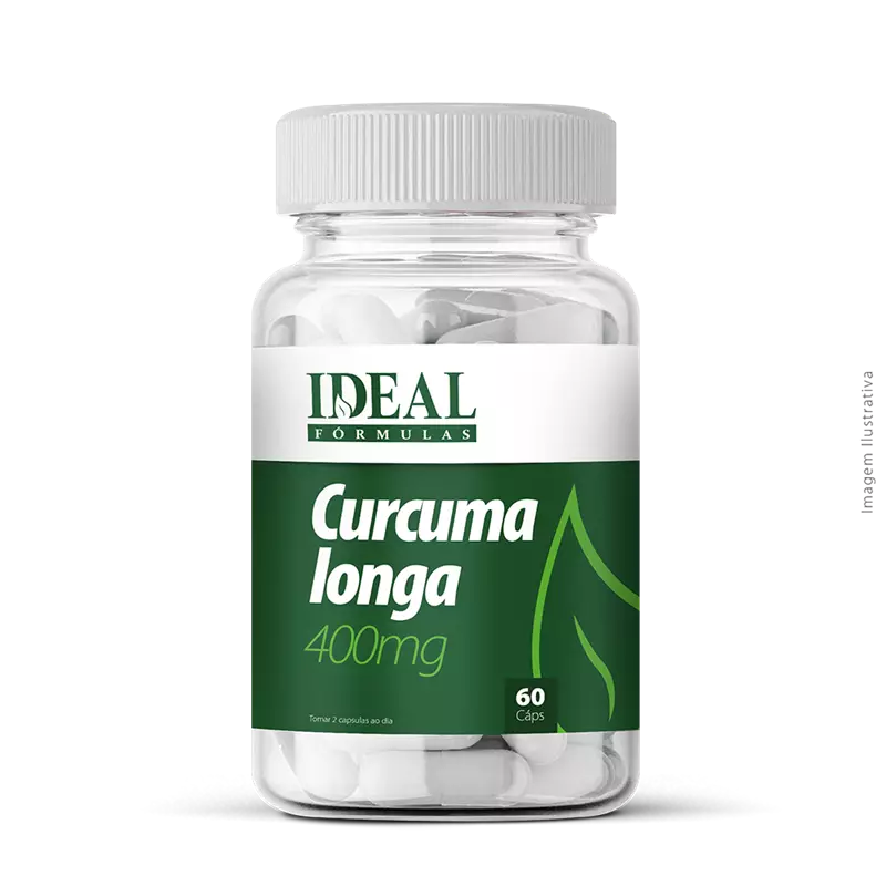 Curcuma longa 400mg 60 Cápsulas