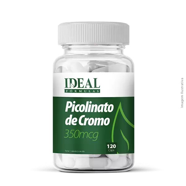 Picolinato de Cromo 350mcg 120 Cápsulas