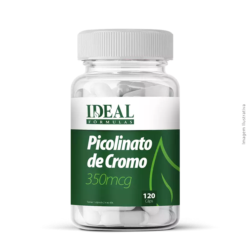 Picolinato de Cromo 350mcg 120 Cápsulas