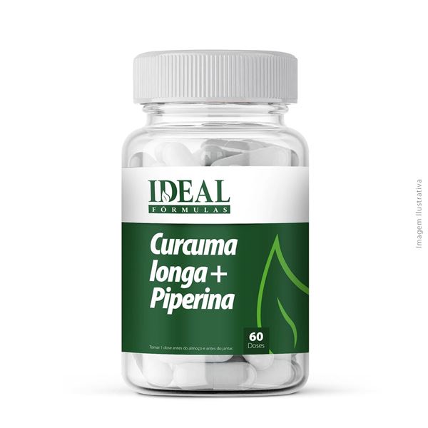 Curcuma longa + Piperina 60 Doses