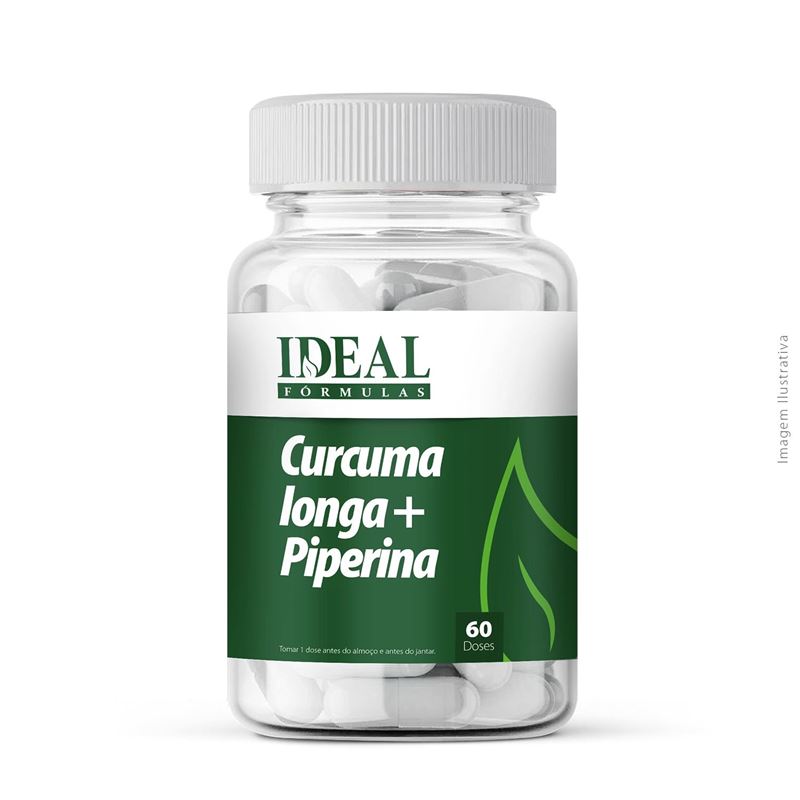 Curcuma longa + Piperina 60 Doses