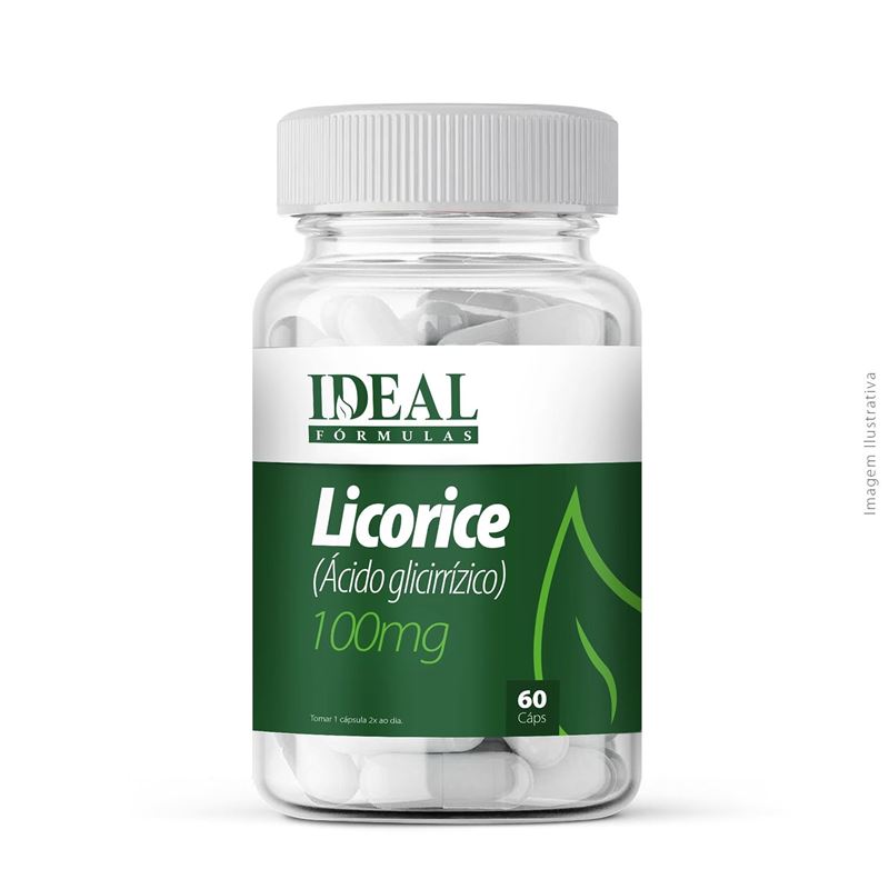 Licorice (Ácido glicirrízico) 100mg 60 Cápsulas
