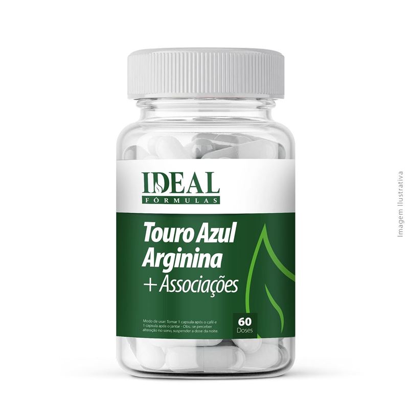 Touro Azul Arginina + Associações 60 Doses