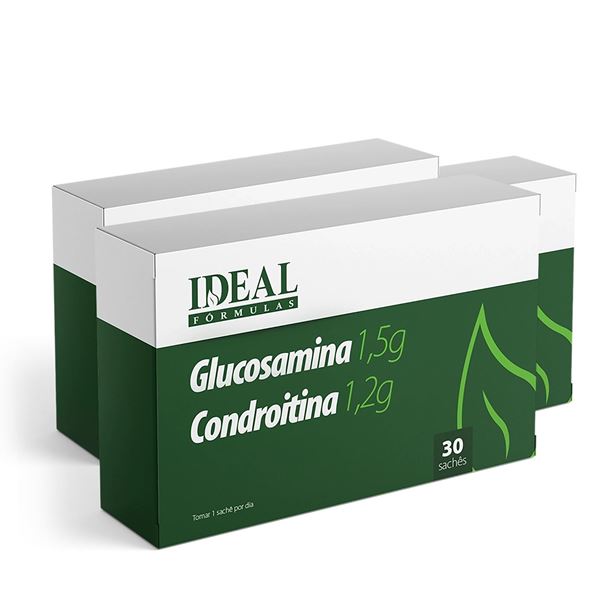 Kit com 3 Caixas de Glucosamina 1,5g + Condroitina 1,2 g 30 Sachês Kit com 3 Caixas de Glucosamina 1,5g + Condroitina 1,2 g 30 Sachês