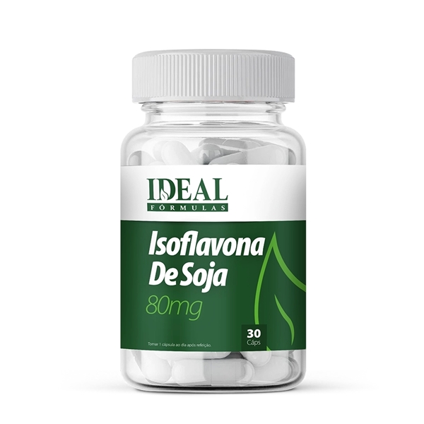 Isoflavona de Soja 80mg 60 Cápsulas